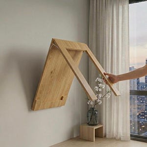 Mesa plegable de pared, escritorio que ahorra espacio, mesa abatible de tamaño personalizado, mesa de cocina para espacios pequeños, escritorio Murphy moderno