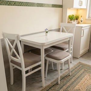 Mesa de comedor estrecha minimalista, mesa de cocina escandinava de MDF para espacios pequeños, escritorio moderno para desayunos en apartamentos o cafeterías.