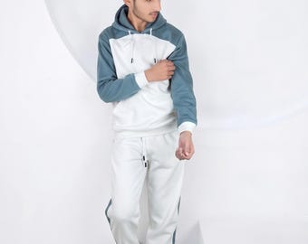 Conjunto deportivo personalizado para hombre y mujer / Sudadera con capucha y pantalón de chándal / Ropa urbana de invierno