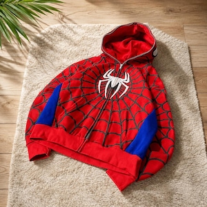 Spiderman zip hoodie - Etsy 日本