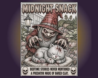 Garden Gnome Coloring Pages PDF | Creepy Cute Pastel Goth | Gnomes Attack! Horror