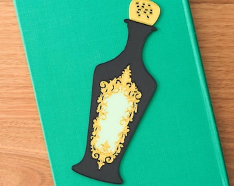 Glow in the Dark Bookmark - Potion Bottle - Witchy Gothic Fantasy Reader Gift - Double Sided 3D Printed Page Holder