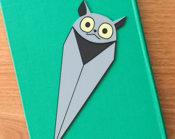 Bat Bookmark - Glow in the Dark Double Sided 3D Printed - Halloween and Gothic Reader Gift
