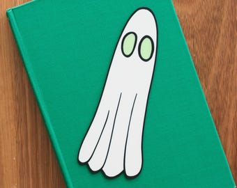 Ghost Bookmark - Spooky Glow in the Dark Eyes - Halloween Book Page Holder - Double Sided 3D Printed Reader Gift