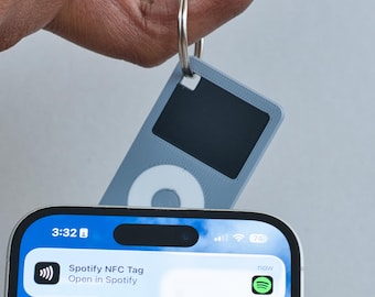 Music Player Keychain, Tap to Play Song, Personalized Y2K Retro Music Charm, Custom NFC Song Gift, Backpack Charm, Music Lover Gift