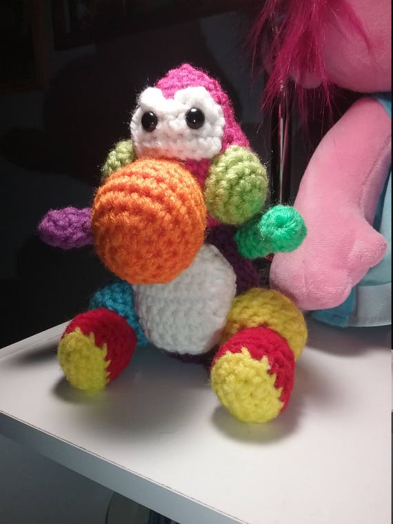 rainbow yoshi plush