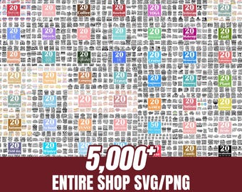 Ultimate SVG Bundle, 5,000+ Svg, Png, DXF, Eps files, Whole Shop Pass