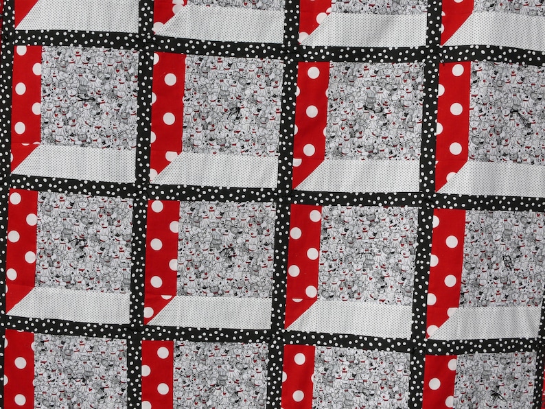 Cats in the Attic Handmade Quilt Attic Windows pattern in Etsy