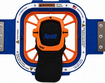 SockIt™ Sock Embroidery Positioning Jig for Mighty Hoop 5.5 | Standard & Mini Inserts