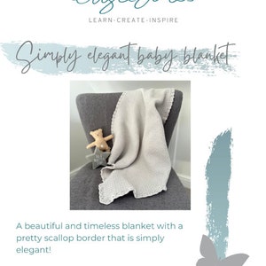 PDF Crochet Pattern Simply Elegant Baby Blanket