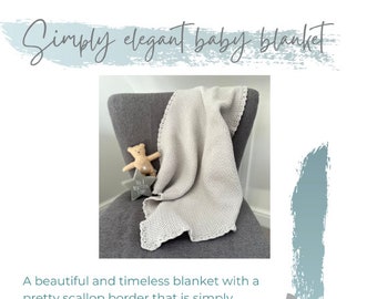 PDF Crochet Pattern Simply Elegant Baby Blanket