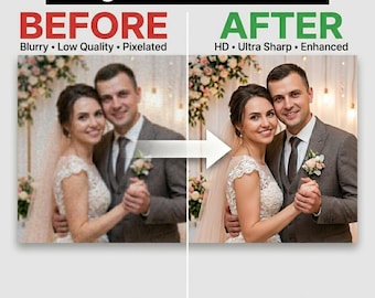 Photo Enhancement Service, Fix Blurry Images, Enhance & Repair Old Photos, Upscale Resolution, Retouch Pictures, Same Day Delivery, pic edit