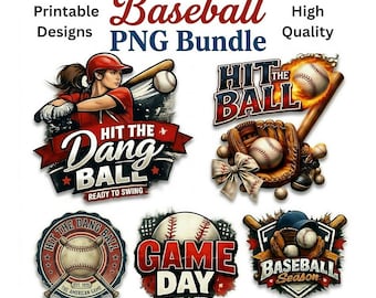 Hit The Dang Ball PNG Bundle, Baseball  Mom PNG, Swing Batter , Game Day Png, Baseball Season, Instant digital Download, Printable Design