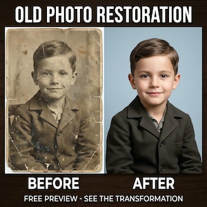 Photo Restoration Service, Restore Old Photos, Fix Blurry & Damaged Images, Enhance Quality, Colorize Pictures, Digital Repair, pic editing