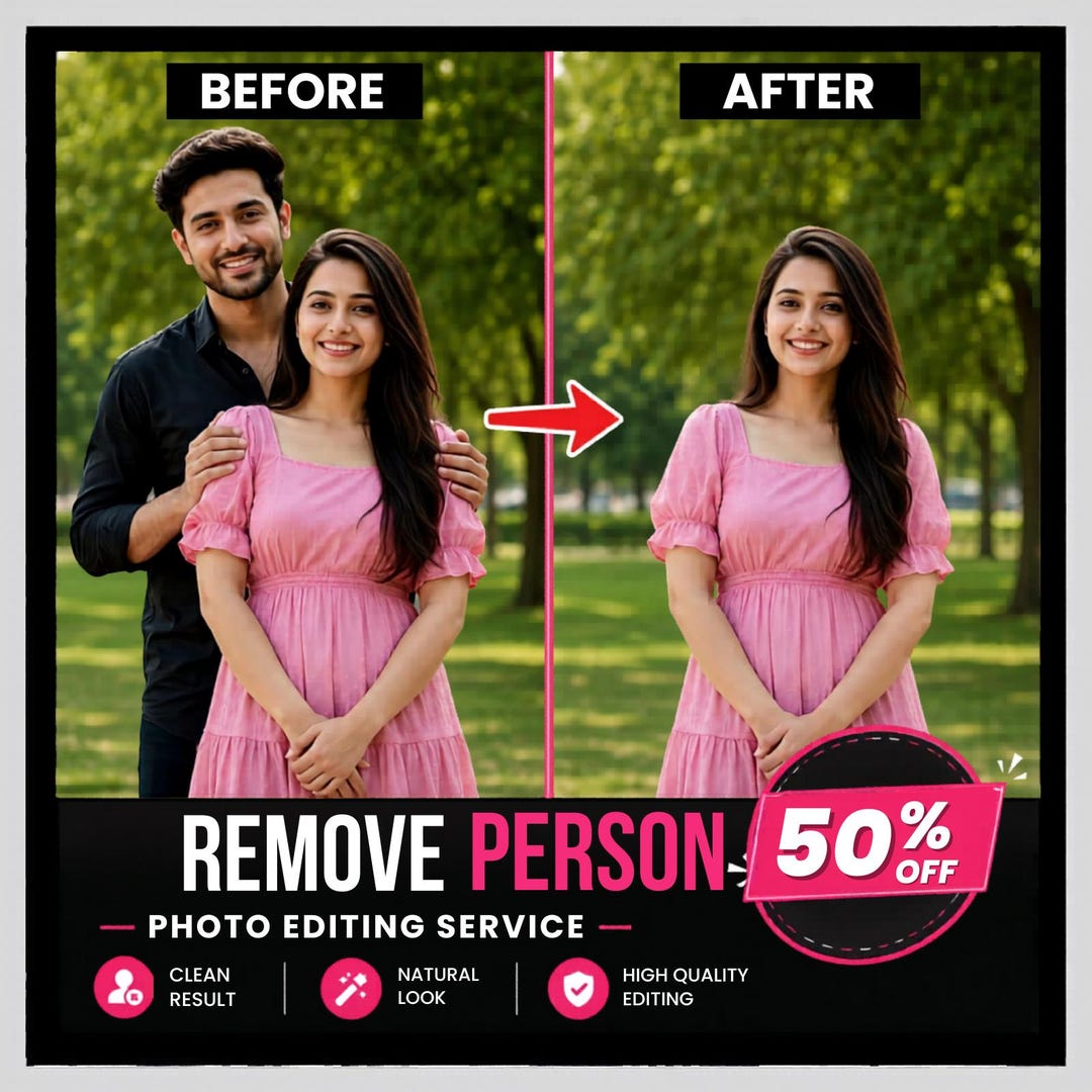 Remove People Effects Remove People From Photo, Photoshop Service, Person Removal, Edit Out ...