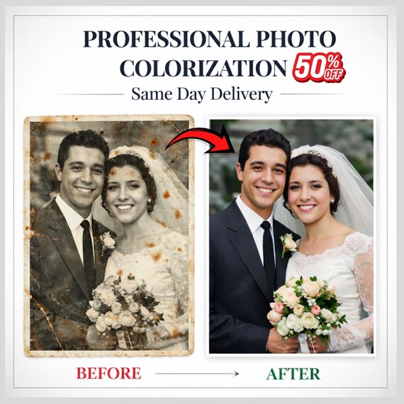 Photo Restoration Service, Restore Old & Damaged Photos, Fix Blurry Images , Enhance and Colorize image, Digital Repair, photo editor