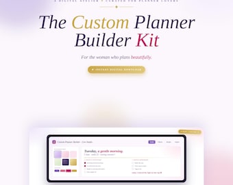 Ultimate Customizable Digital Planner | Editable Backgrounds, Daily, Weekly, Monthly, Goal, Habit & Budget Planner