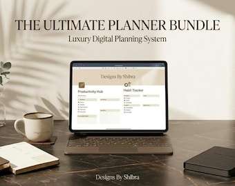 The Ultimate Planner Bundle | Luxury Digital Life Planner for Goodnotes, Kindle, Remarkable, Wellness & Productivity