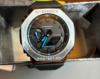 New Casio G-Shock GA-2100 Metal Conversion Mod Watch. 100% Authentic with Tags and Serial Number.
