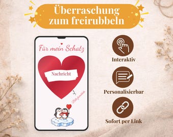 You Are My Favorite Person Scratch Card Digital, Sweet Declaration of Love for Partner/Girlfriend, Personalizable, Instant Delivery via Link, RD0021