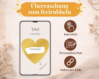 Design your own scratch-off ticket digitally, personalize your own scratch-off ticket, creative gift for any occasion, instant via link, RD0005