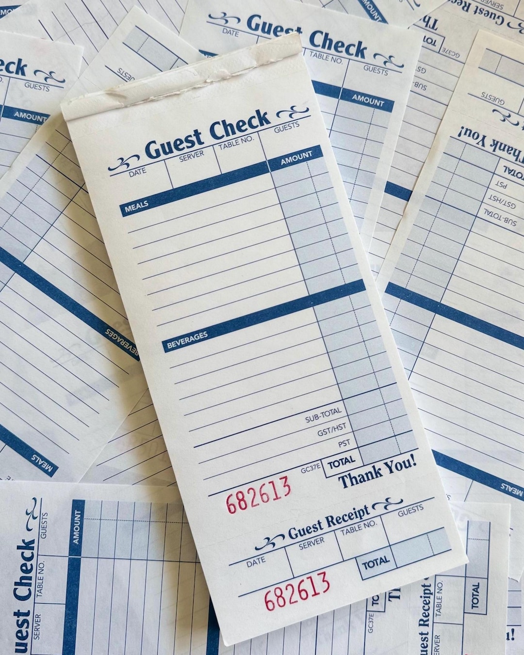 Guest Check Pad - Vintage Style - 75+ Sheets - Etsy