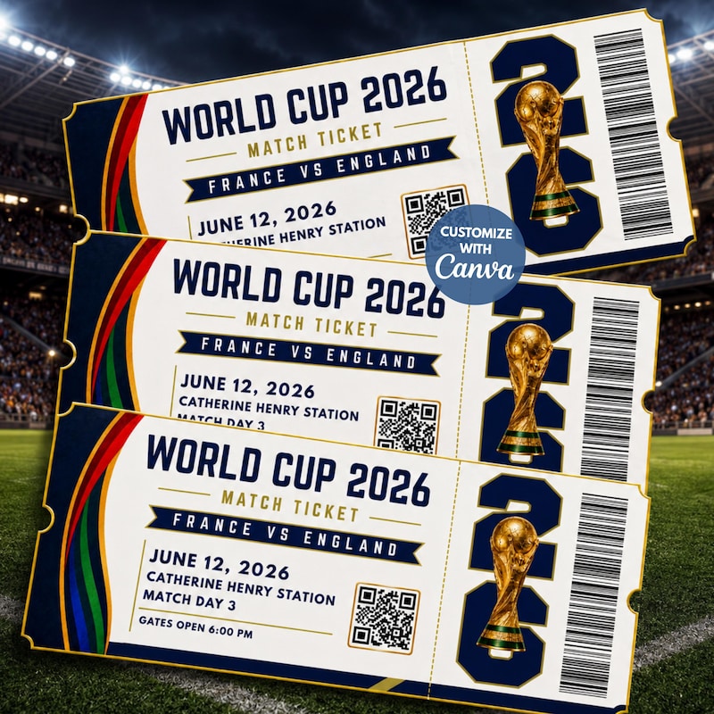Fifa Canva Template Etsy
