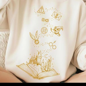 HP Wizard Book SVG PNG, Potterhead Magic School Wizarding World Magical Castle Fantasy Reader Shirt, Witchy Book Lover Tv Fan Shirt Gift