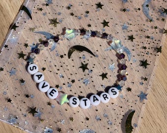 Project Hail Mary Gift Save Stars Bracelet, Glass Beads, Star Beads, “Amaze Amaze Amaze”, Hail Mary Merch
