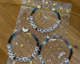 BUNDLE | Artemis II NASA Inspired Beaded Bracelets, Copy Moonjoy Heart Bracelet, Space gift