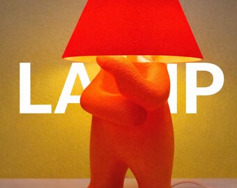 Lámpara de diseño original - WISE – LOOPY - lámpara LED decorativa - luz nocturna acogedora para el dormitorio - lámpara ambiental relajante - idea de regalo