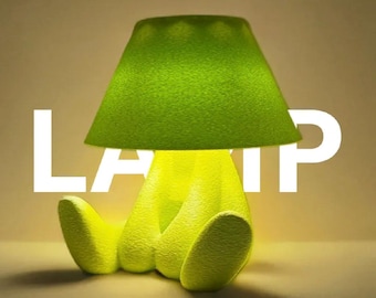 Lámpara de diseño original SHY LOOPY – lámpara LED decorativa – luz nocturna acogedora para el dormitorio – luz ambiental relajante – idea de regalo