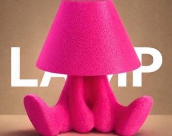 Lámpara de diseño original SHY LOOPY – lámpara LED decorativa – luz nocturna acogedora para el dormitorio – luz ambiental relajante – idea de regalo