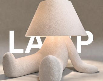 Lampe design originale LAZY – LOOPY -lampe LED décorative – veilleuse cosy chambre – lampe ambiance apaisante – idée cadeau