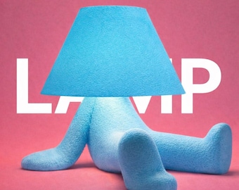 Lámpara de diseño original CHILL – LOOPY – Luz nocturna LED acogedora – Lámpara decorativa para dormitorio – Ambiente cálido – Idea de regalo única