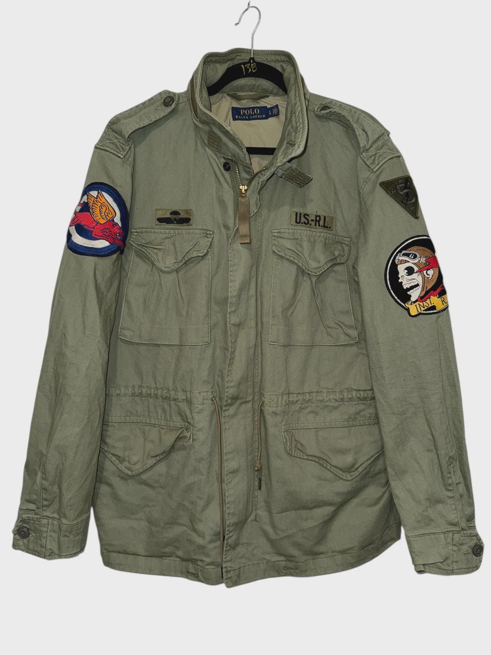 Vintage Polo Ralph Lauren M-65 Combat Jacket US-RL Military Army