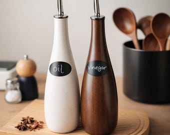 Japanese Style Ceramic Oil Bottle, Leak-Proof Seasoning Dispenser, Kitchen Decor