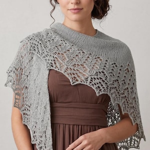 Gehäkelte gestrickte Lace-Schal Muster PDF | Handgemachtes süßes Festival Wrap Pattern PDF | Damen Schal PDF | Sofort Download