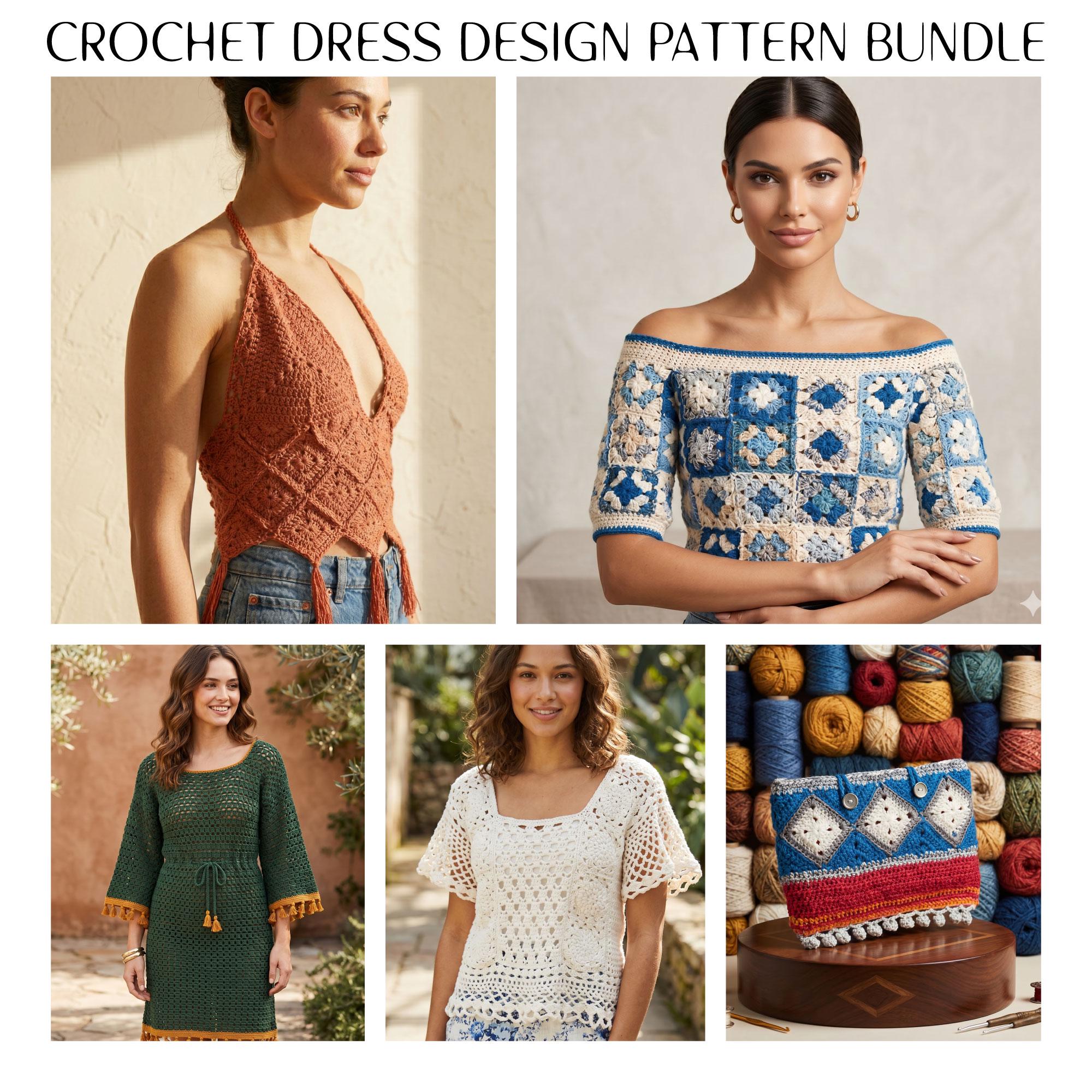 Summer Dress and Top Crochet Pattern Bundle
