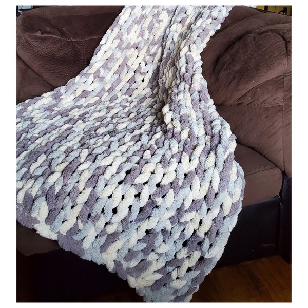 Chunky Knit Blanket Etsy Canada
