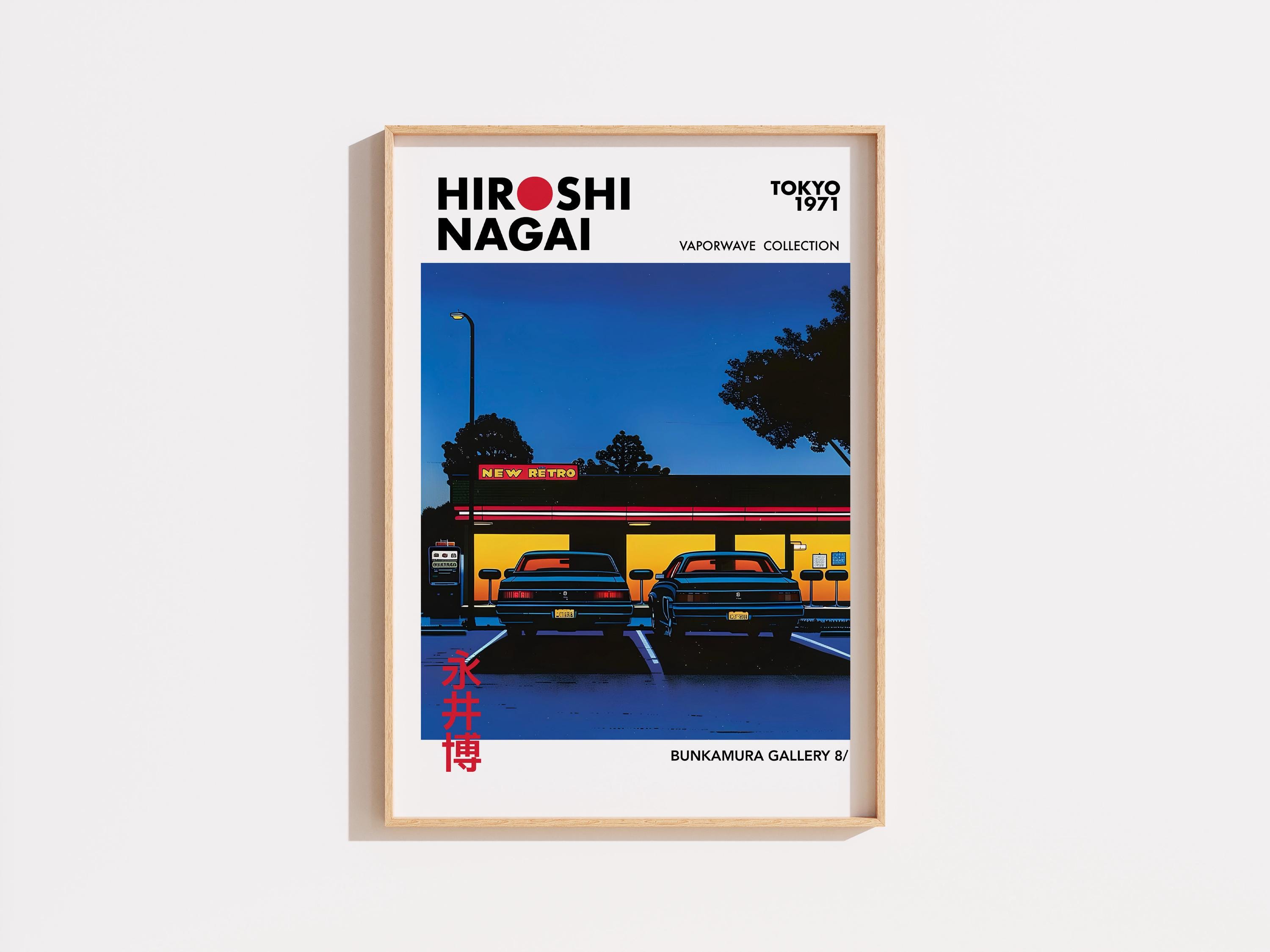 Poster Hiroshi Nagai – Tokyo 1971, Retro Night Diner, Japanese