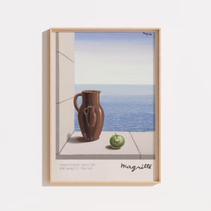 Poster René Magritte – Simulation des Objectifs, Surrealism Art Print, Famous Painting, Museum Poster, Minimalist Coastal Wall Decor