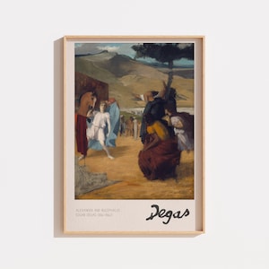 Poster Edgar Degas – Alexander and Bucephalus (1861–1862), Impressionist Masterpiece, Equestrian Art, Museum Gallery Wall Decor