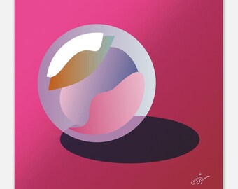 Magic Marbles Premium Matte Paper Poster - Magic Marbles