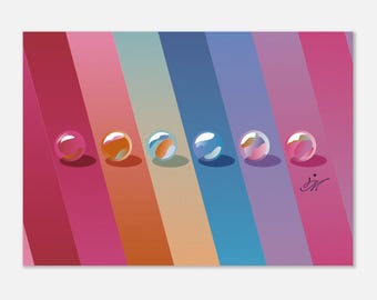 Rainbow Magic Premium Matte Paper Poster - Magic Marbles