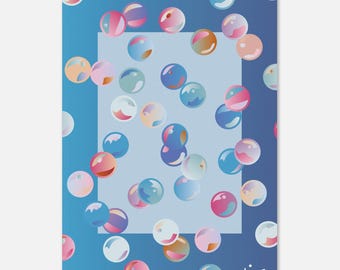 Bubble Pop Birthday Premium Matte Paper Poster - Magic Marbles