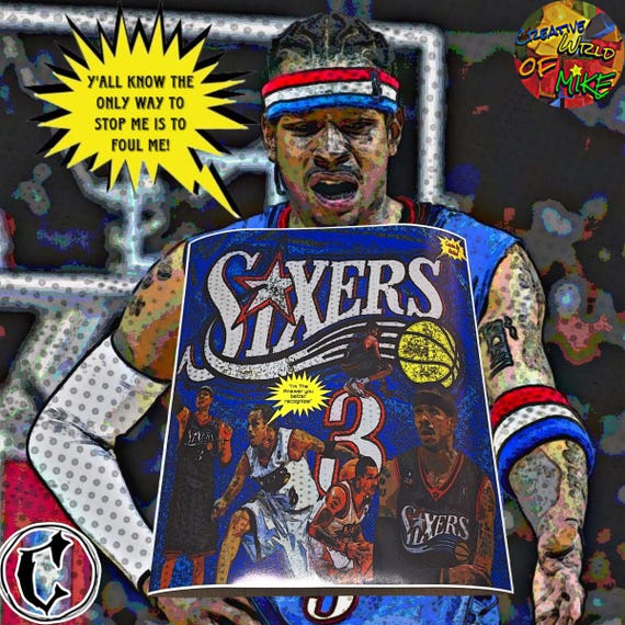 Allen Iverson- "Different Dimensions" 16x20 Poster