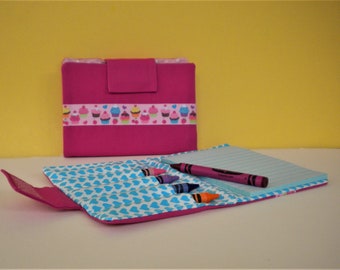 Cupcake Crayon Wallet Doodle Pad