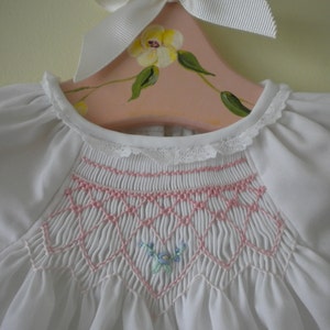 Hand Smocked Baby Gown