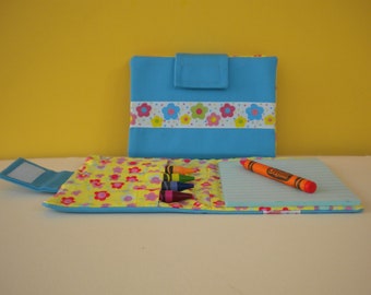 Flower Crayon Wallet Doodle Pad